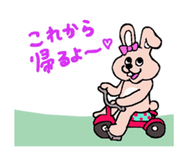 The house of a rabbit & a tortoise sticker #3219919