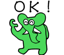 Elephants are cool sticker #3220053