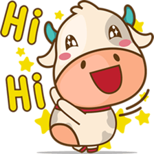 Moobee funny cow version 2 sticker #3220579