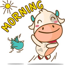 Moobee funny cow version 2 sticker #3220580