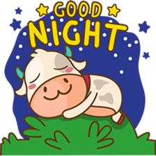 Moobee funny cow version 2 sticker #3220581