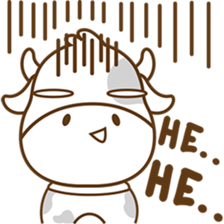 Moobee funny cow version 2 sticker #3220582