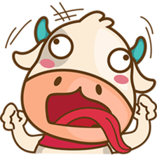 Moobee funny cow version 2 sticker #3220583