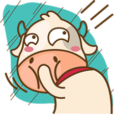 Moobee funny cow version 2 sticker #3220588