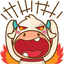 Moobee funny cow version 2 sticker #3220590