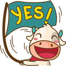 Moobee funny cow version 2 sticker #3220593