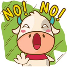 Moobee funny cow version 2 sticker #3220594