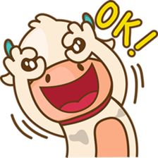 Moobee funny cow version 2 sticker #3220595
