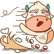 Moobee funny cow version 2 sticker #3220596