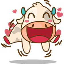 Moobee funny cow version 2 sticker #3220597