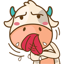Moobee funny cow version 2 sticker #3220598
