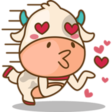 Moobee funny cow version 2 sticker #3220599