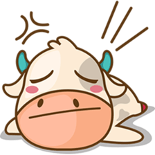 Moobee funny cow version 2 sticker #3220600
