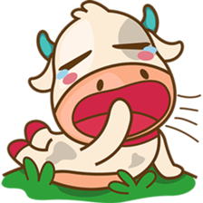 Moobee funny cow version 2 sticker #3220601