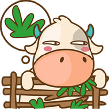 Moobee funny cow version 2 sticker #3220603