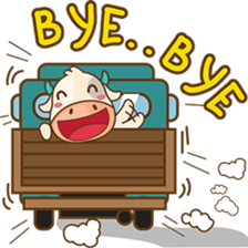 Moobee funny cow version 2 sticker #3220604