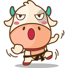 Moobee funny cow version 2 sticker #3220605