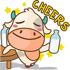 Moobee funny cow version 2 sticker #3220606