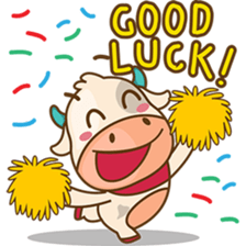 Moobee funny cow version 2 sticker #3220607