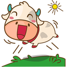 Moobee funny cow version 2 sticker #3220612