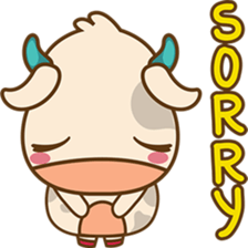 Moobee funny cow version 2 sticker #3220613