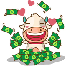 Moobee funny cow version 2 sticker #3220615