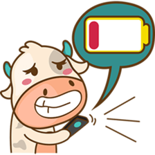 Moobee funny cow version 2 sticker #3220616