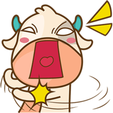 Moobee funny cow version 2 sticker #3220617