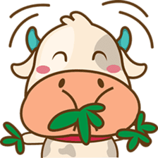 Moobee funny cow version 2 sticker #3220618