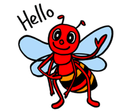 RED BEE sticker #3220739