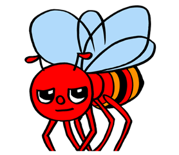 RED BEE sticker #3220740