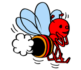 RED BEE sticker #3220743