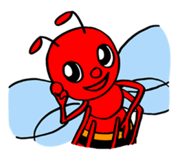 RED BEE sticker #3220744
