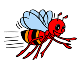 RED BEE sticker #3220745