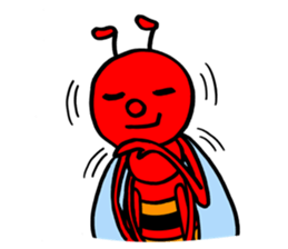 RED BEE sticker #3220746