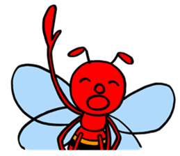 RED BEE sticker #3220747