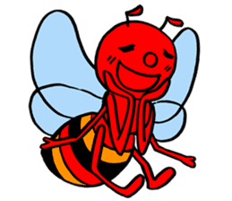 RED BEE sticker #3220748