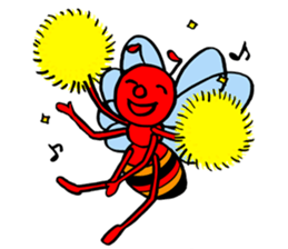 RED BEE sticker #3220751