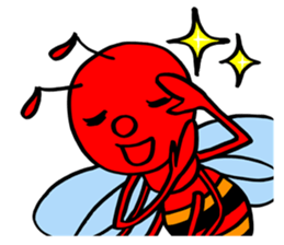 RED BEE sticker #3220757