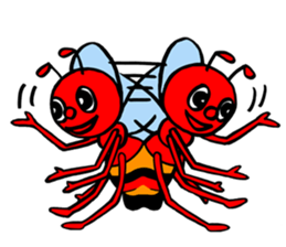 RED BEE sticker #3220758