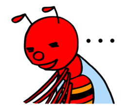 RED BEE sticker #3220765