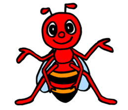 RED BEE sticker #3220767