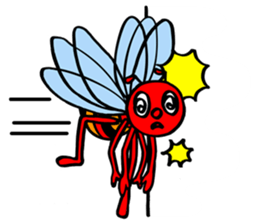 RED BEE sticker #3220772