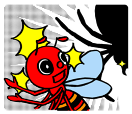 RED BEE sticker #3220774