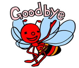 RED BEE sticker #3220778