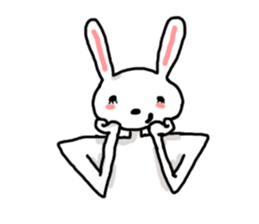 The rabbit that a shoulder is wide sticker #3220951