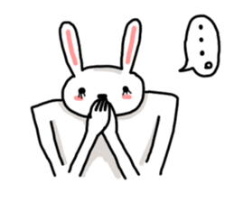 The rabbit that a shoulder is wide sticker #3220967