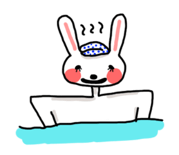 The rabbit that a shoulder is wide sticker #3220973