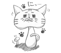 Pencil mushrooms sticker #3221144