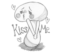 Pencil mushrooms sticker #3221161